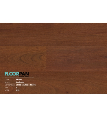 Sàn gỗ Floorpan FP964 Andiroba - 8mm - AC4