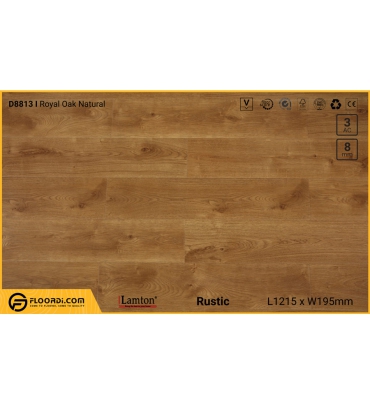 Sàn gỗ Lamton D8813 Royal Oak Natural - 8mm - AC3